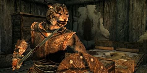 A scholar by trade, Lucien is visiting <strong>Skyrim</strong> on an expedition and may be found looking for a travelling companion in Dead Man's Drink, in Falkreath. . Khajiit you can marry in skyrim